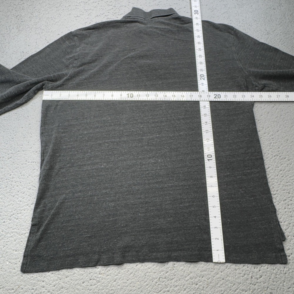 Ralph Lauren Polo Shirt Mens XL Gray Long Sleeve Jersey Pony Preppy Casual Golf - Picture 6 of 11